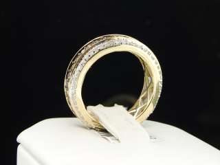   GOLD CHOCOLATE BROWN DIAMOND ENGAGEMENT RING ETERNITY BAND SET  