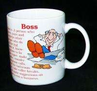 Ganz Boss Definition Ceramic Humor Funny Coffee Mug Cup  