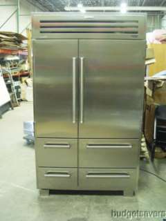   648PRO 48 Built In Side by Side Stainless Refrigerator Freezer w/ Ice