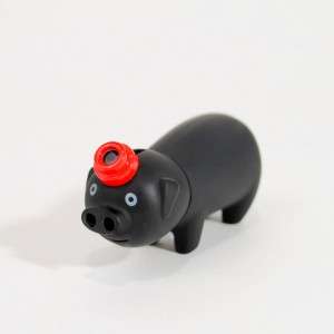 BLACK PIG BUTANE LIGHTER Cigarette Cigar Gift NEW Fuel Refillable 