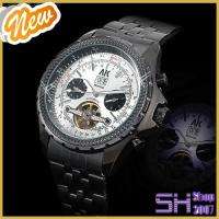   Automatic Mechanical Silver Dial & Calendar Wrist Watch + Gift Box