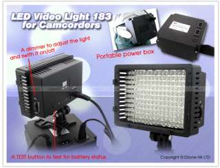 Pro 183 LED Video Light for DV Camcorder Lighting #F088  