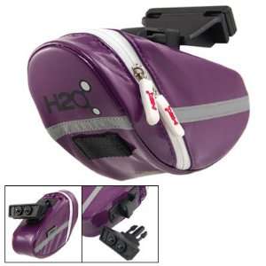  Como Bicycle Bike Purple Faux Leather Saddle Seat Zip Up Bag 