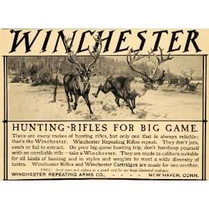   Hunting Rifles Big Game Deer Bucks   Original Print Ad