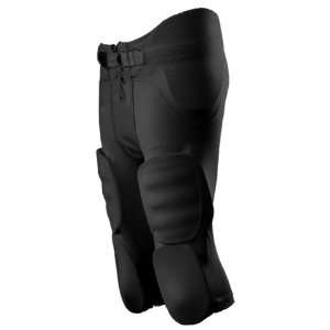   Youth Integrated Football Pants BK   BLACK YL: Sports & Outdoors