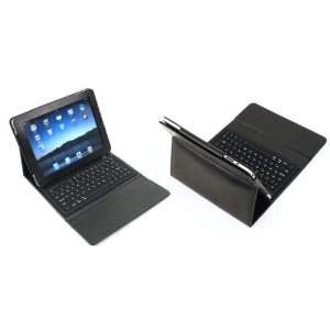   Premium iPad leather case with a built in QWERTY Bluetooth keyboard