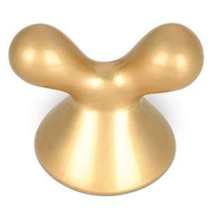 Modern expression   1 diameter contoured two prong knob in satin bras