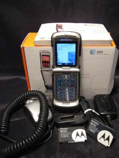 Motorola RAZR V3   Blue (AT&T) Cellular Phone Complete W/Manual 