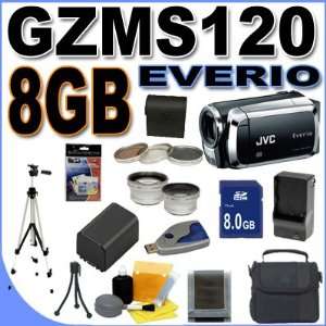 JVC Everio GZ MS120 Dual Flash Camcorder (Black 