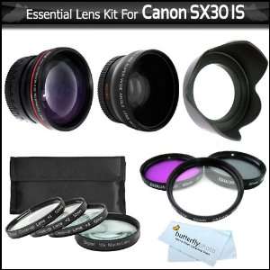  Close Up Lens Kit For The Canon SX30IS SX30 IS Digital 