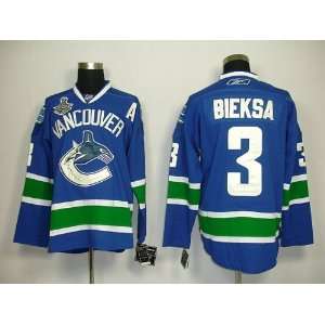  Bieksa #3 NHL Vancouver Canucks Blue/white Hockey Jersey 