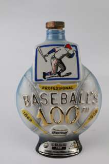 Baseball 100 Years Jim Beam Regal China Decanter Bottle Product Image
