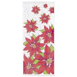    20 Christmas Poinsettia Cello Bags Case Pack 144: Everything Else