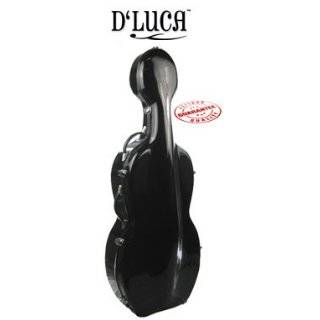 Luca Fiberglass Cello Case Black 4/4 Full Size DFCC