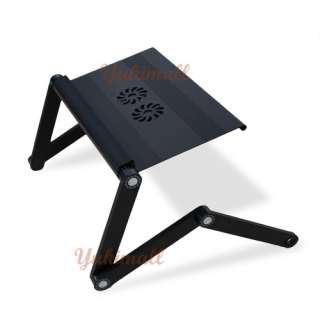   Foldable Laptop Table w/Cooling Fans Portable Computer Desk A7  