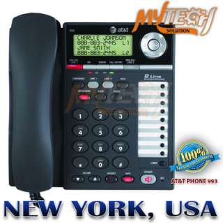 AT&T PHONE 993 CORDED 2 LINE SPEAKERPHONE WITH 2.5MM HEADSET JACK 