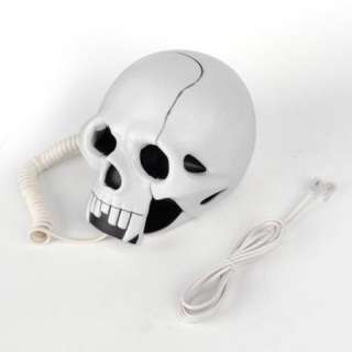 Fearful Skull Novelty Home Corded Telephone Flash Phone  