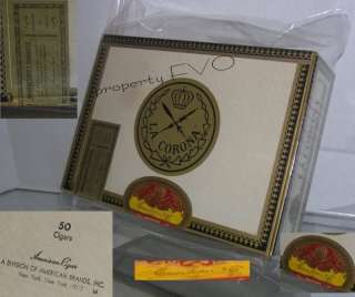   ORIGINAL PRE EMBARGO NEW BOX (50) LA CORONAS SIGNED AND SEALED WOW