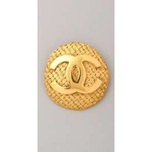  WGACA Vintage Vintage Chanel CC Weave Pin Jewelry