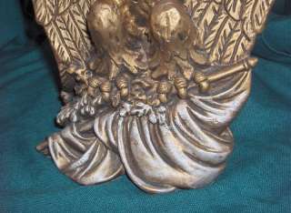 Vintage 1966 Gold Eagle Bookends Universal Statuary  