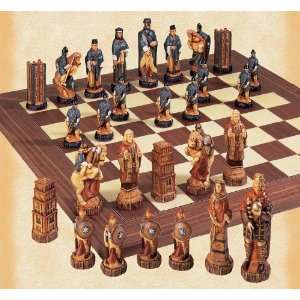   The Battle of Hastings Handpainted Decorative Chess Set Toys & Games