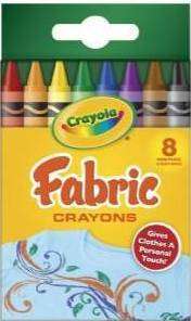Crayola FABRIC CRAYONS Child Birthday party  
