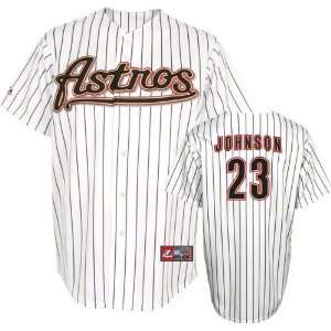 Chris Johnson Jersey Adult Home White Replica #23 Houston Astros 