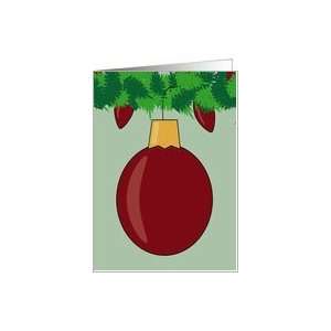  Happy Holidays Christmas Ornament and Lights Card Health 