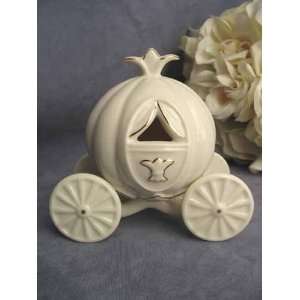  Porcelain Cinderella Pumpkin Coach Cake Topper