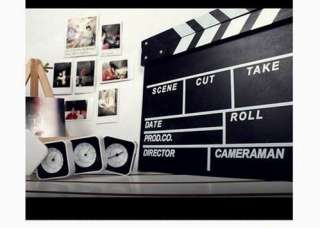 black Clapper board Directors TV Film Slate Movie Cut  
