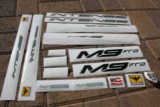 Intense Cycles M9 FRO sticker decal kit in White  