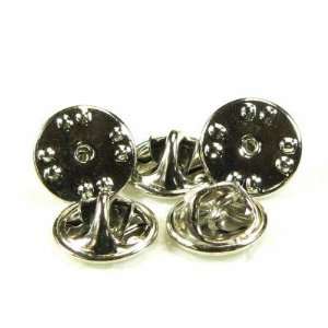   ) Plated Military / Butterfly Clutch Pin Backs with Nails Included