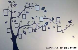   Picture Frame Tree Vine Branch Removable Wall Decor Decal Stickers