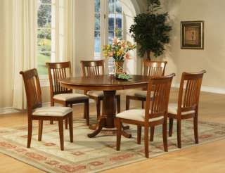 PC OVAL DINETTE DINING ROOM SET TABLE AND 5 CHAIRS  