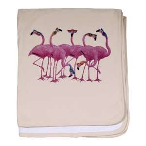  Blanket Petal Pink Cool Flamingos with Sunglasses 