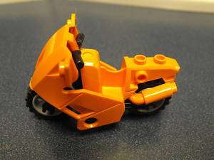 Lego Large Orange Motorcycle Dirt Bike Racing Type NEW  