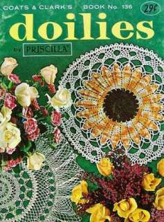 Crochet Coats & Clarks Vintage Doilies 29 Cent Book 136  