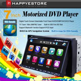 HD 3D 7IN Double Din Car DVD Player GPS SAT NAV PIP TV  