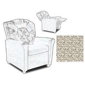   Dog Crypton Super Fabric Kids Recliner Chair Furniture & Decor