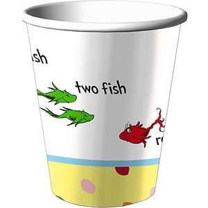 DR. SEUSS BABY SEUSS Baby Shower 9oz paper Cups by Hallmark Party 