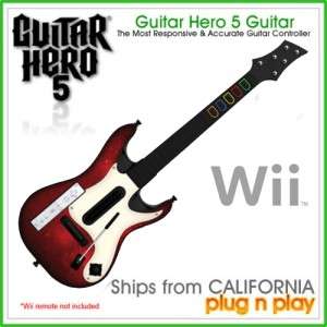 NEW Nintendo Wii GH Guitar Hero 5 Guitar ONLY Rock Band  