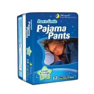Pure n Gentle Youth Pajama Pants for Boys & Girls, 48 Count, Large/X 