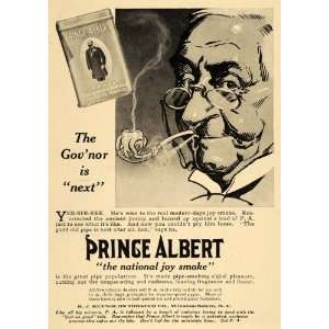  1911 Ad Prince Albert Reynolds Tobacco Pipe Smoking 