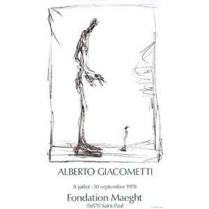  Dessin I by Alberto Giacometti. Size 18.00 X 31.00 Art 