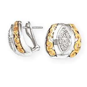  SILVER AND DIAMOND CLIP EARRING D 0.46CTW Augustina Jewelry Jewelry