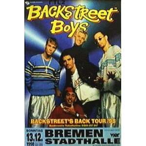 Backstreet Boys Bremen Germany Concert Tour Poster 1998