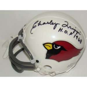 Charley Trippi Autographed Mini Helmet   HOF 68 JSA   Autographed NFL 