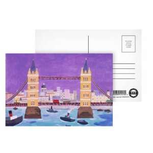 Tower Bridge by William Cooper   Postcard (Pack of 8)   6x4 inch 