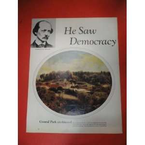 Central Park, Frederick Law Olmsted he saw democracy, print ad (view 