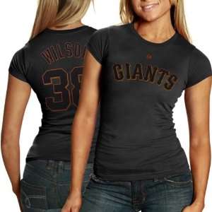 Majestic Brian Wilson San Francisco Giants #38 Ladies Off Field Drama 